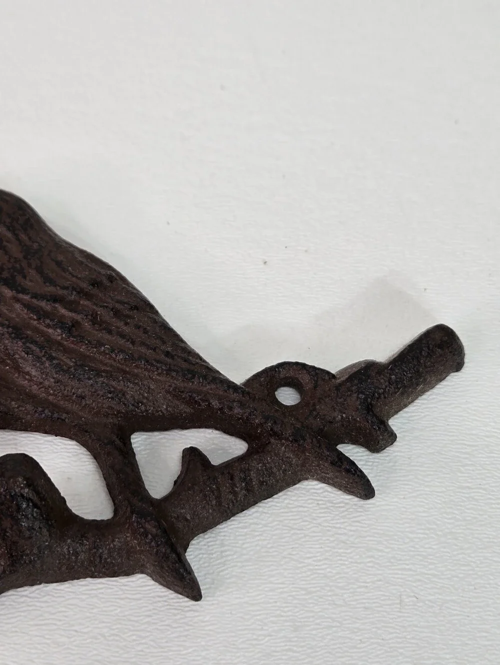VTG Cast Iron 4 Birds Tree Branch Wall Hook‎ Key Coat Hanger Cottagecore Rustic